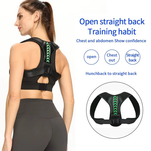 Back Posture Correction Belt Hunchback Corrector Adult Men Women Sitting Posture Correction Belt Shoulder Straight Back Brace